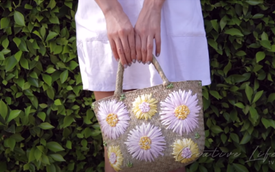 How To Make Embroidered Straw Bag DIY