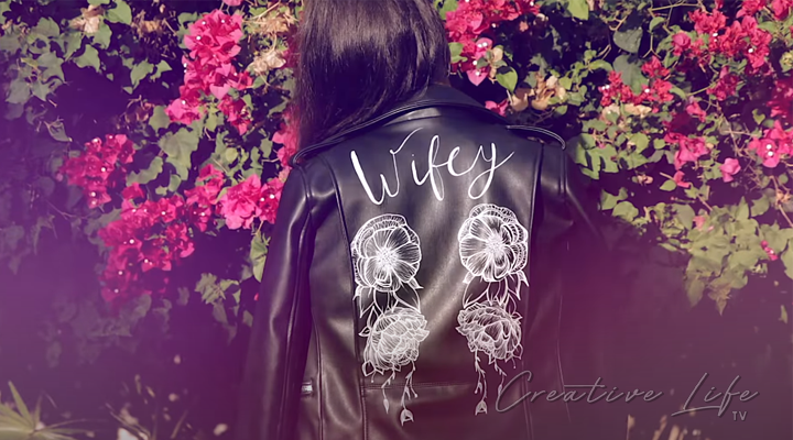 How To Make Hand Painted Wifey Jacket DIY