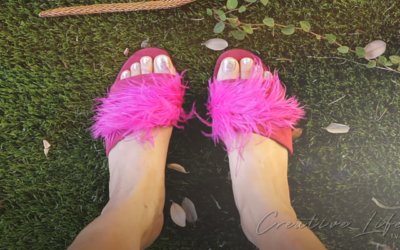 How To Make Pink Feather Slides DIY