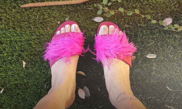 How To Make Pink Feather Slides DIY