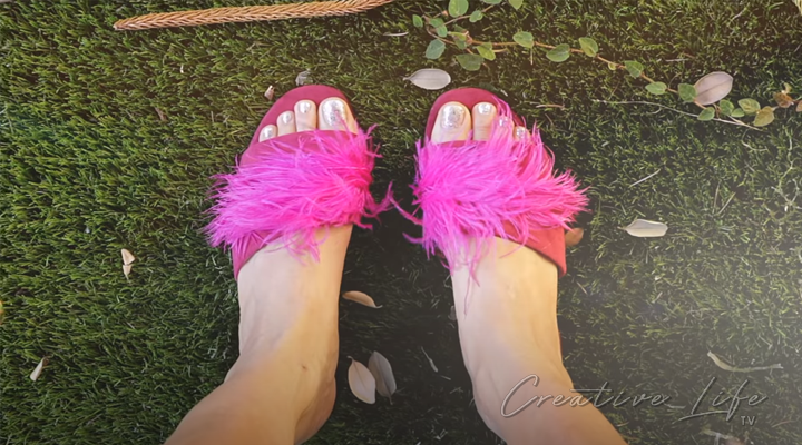 How To Make Pink Feather Slides DIY