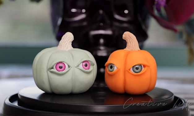 How To Make 3D Mini Clay Pumpkins DIY