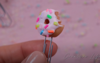 How To Make Clay Donut Paper Clip DIY