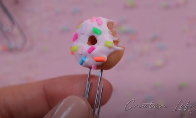 How To Make Clay Donut Paper Clip DIY