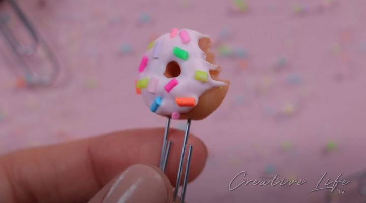 How To Make Clay Donut Paper Clip DIY