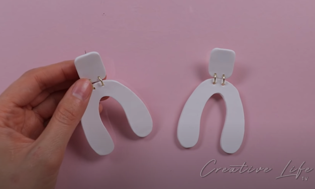 How To Make Clay Wishbone Earrings DIY