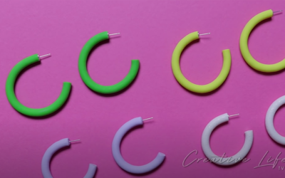 How To Make Clay Hoop Earrings DIY