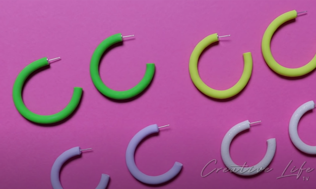 How To Make Clay Hoop Earrings DIY