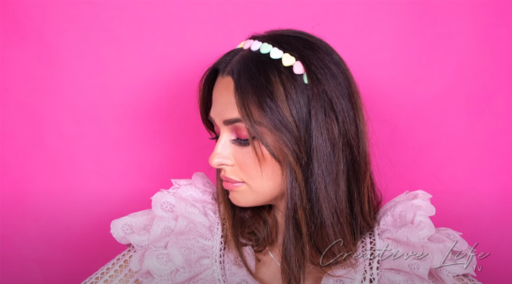 How To Make Candy Heart Bobby Pins, Headband, & Pendant DIY