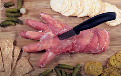 How To Make Halloween Cheese Prosciutto Hand DIY