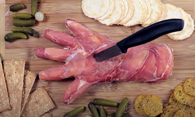 How To Make Halloween Cheese Prosciutto Hand DIY