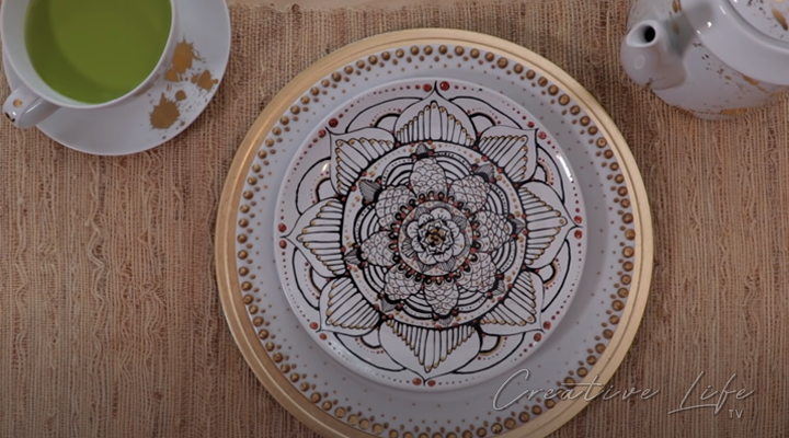 How To Make Mandala Plate DIY