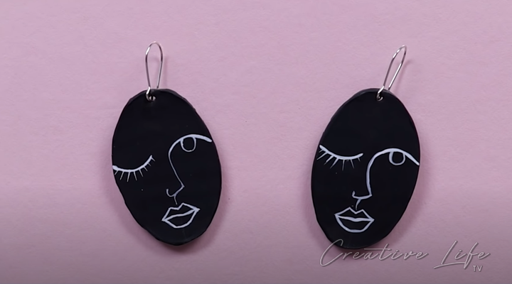 How To Make Polymer Clay Face Earrings DIY